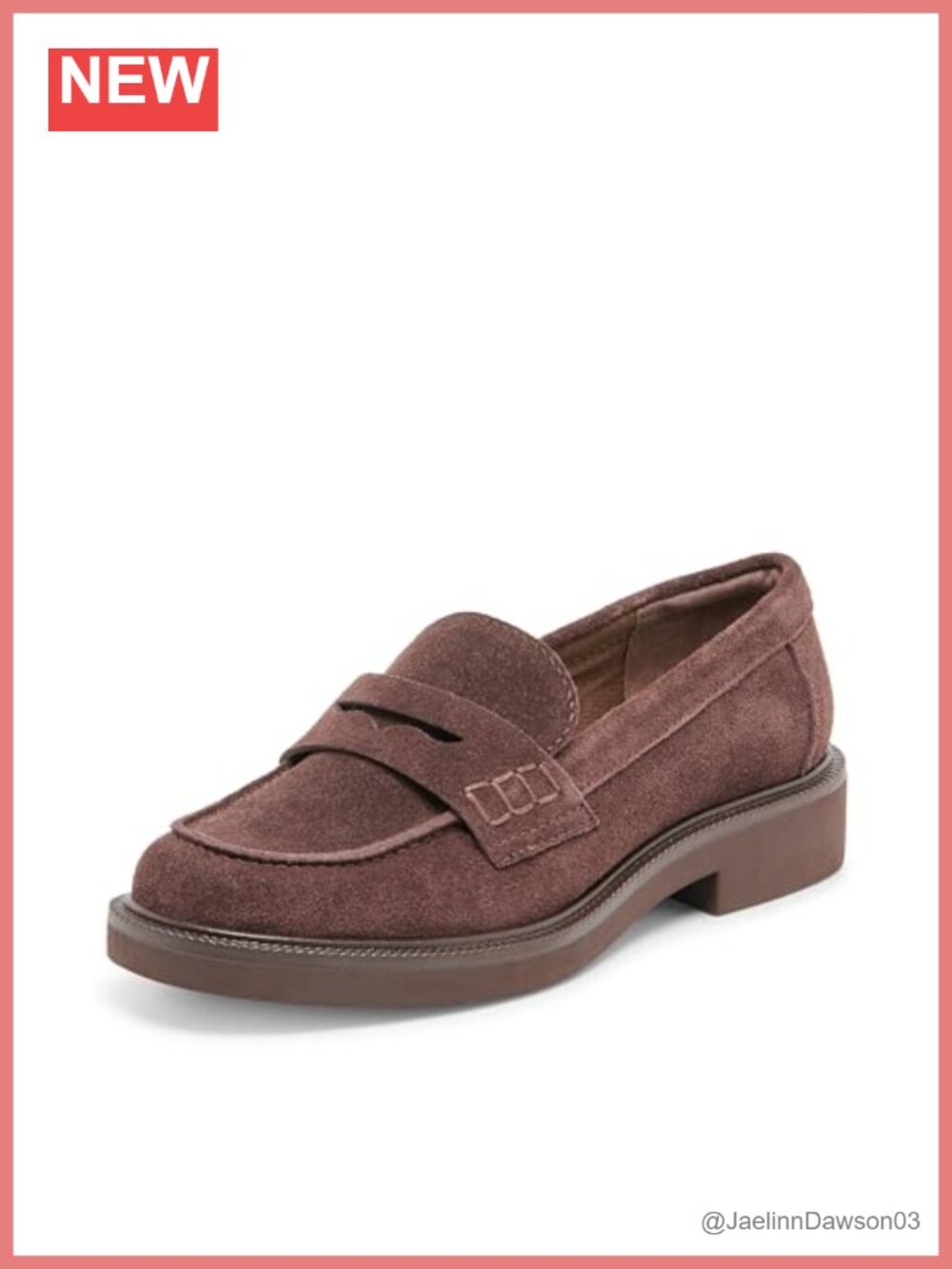 Suede Women's Loafers, Round Toe Slip-On Shoes, Flat Casual Work